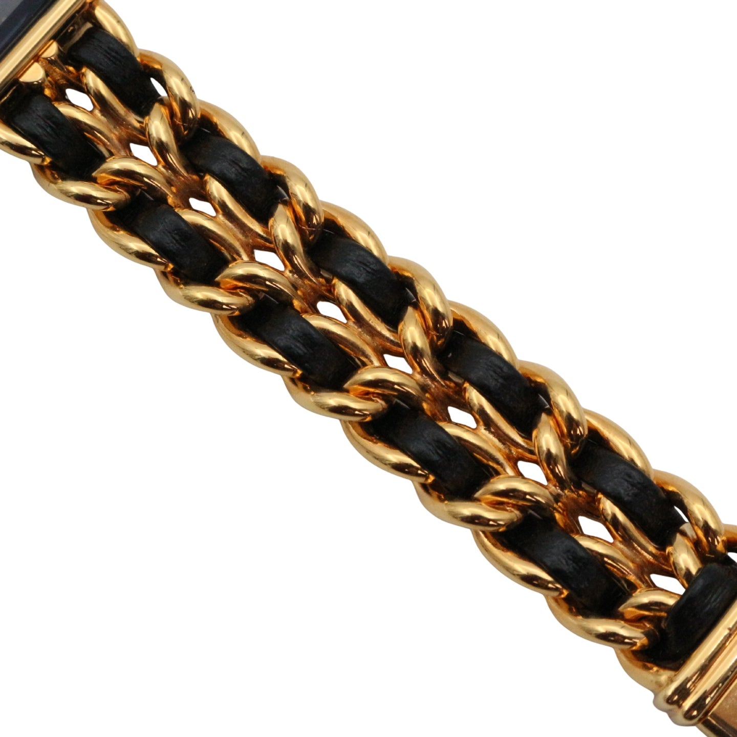 Chanel Première Black and Gold M Size Watch [Used]