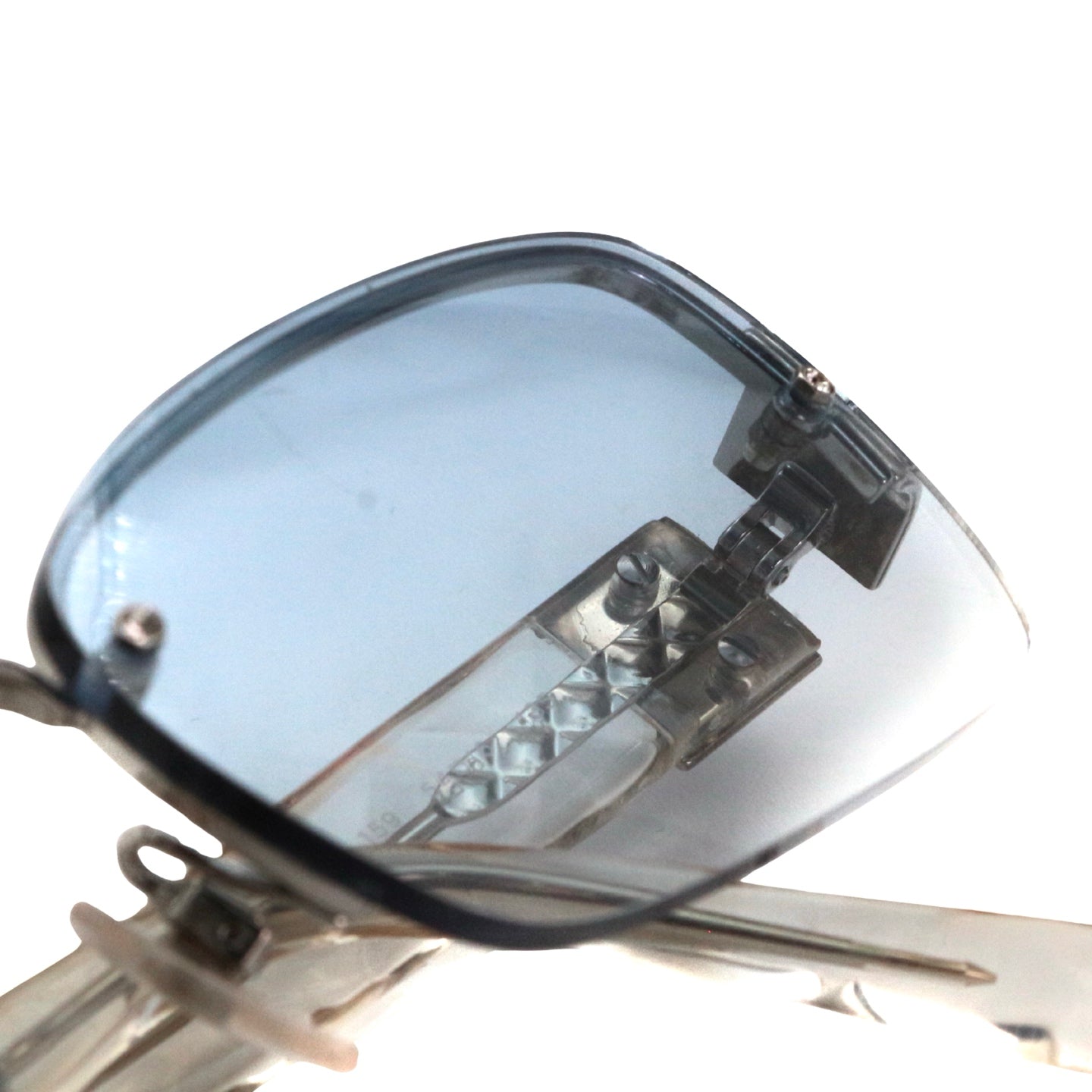 CHANEL Blue Gradient Rhinestone Y2K Sunglasses [Used]