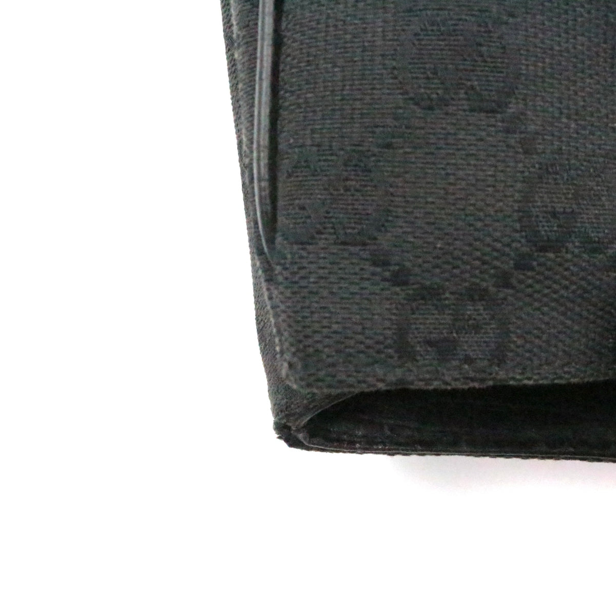 GUCCI Black Canvas Bamboo Handle Large Tote Bag [Used]