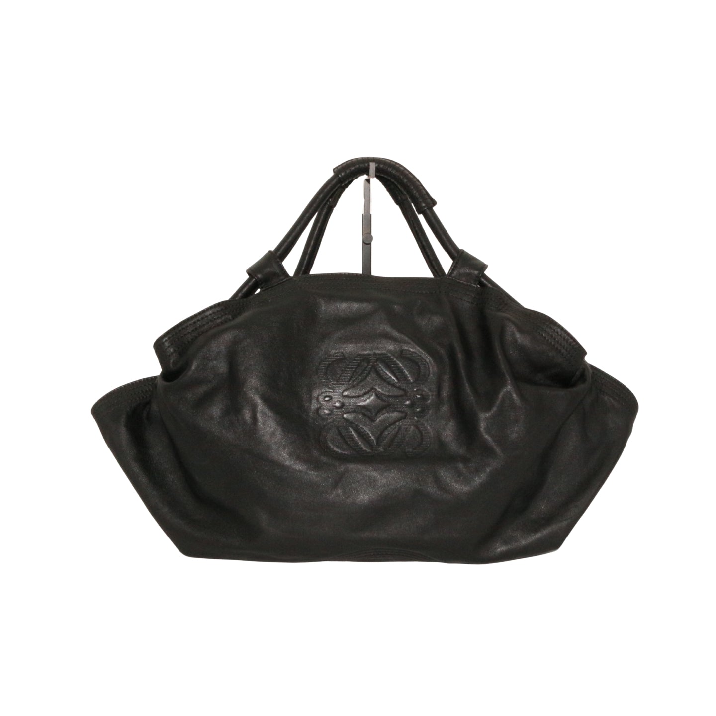 LOEWE Black Lambskin Large Handheld Dumpling Bag [Used]