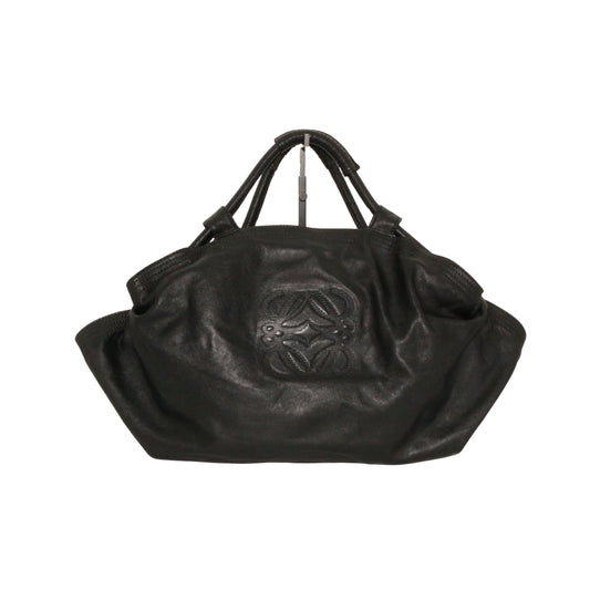 LOEWE Black Lambskin Large Handheld Dumpling Bag [Used]
