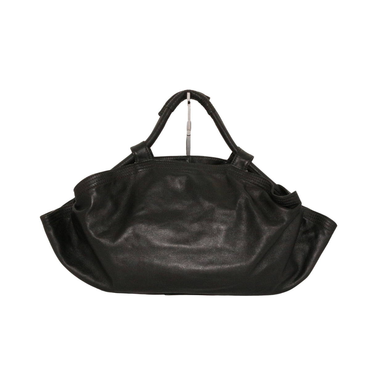 LOEWE Black Lambskin Large Handheld Dumpling Bag [Used]