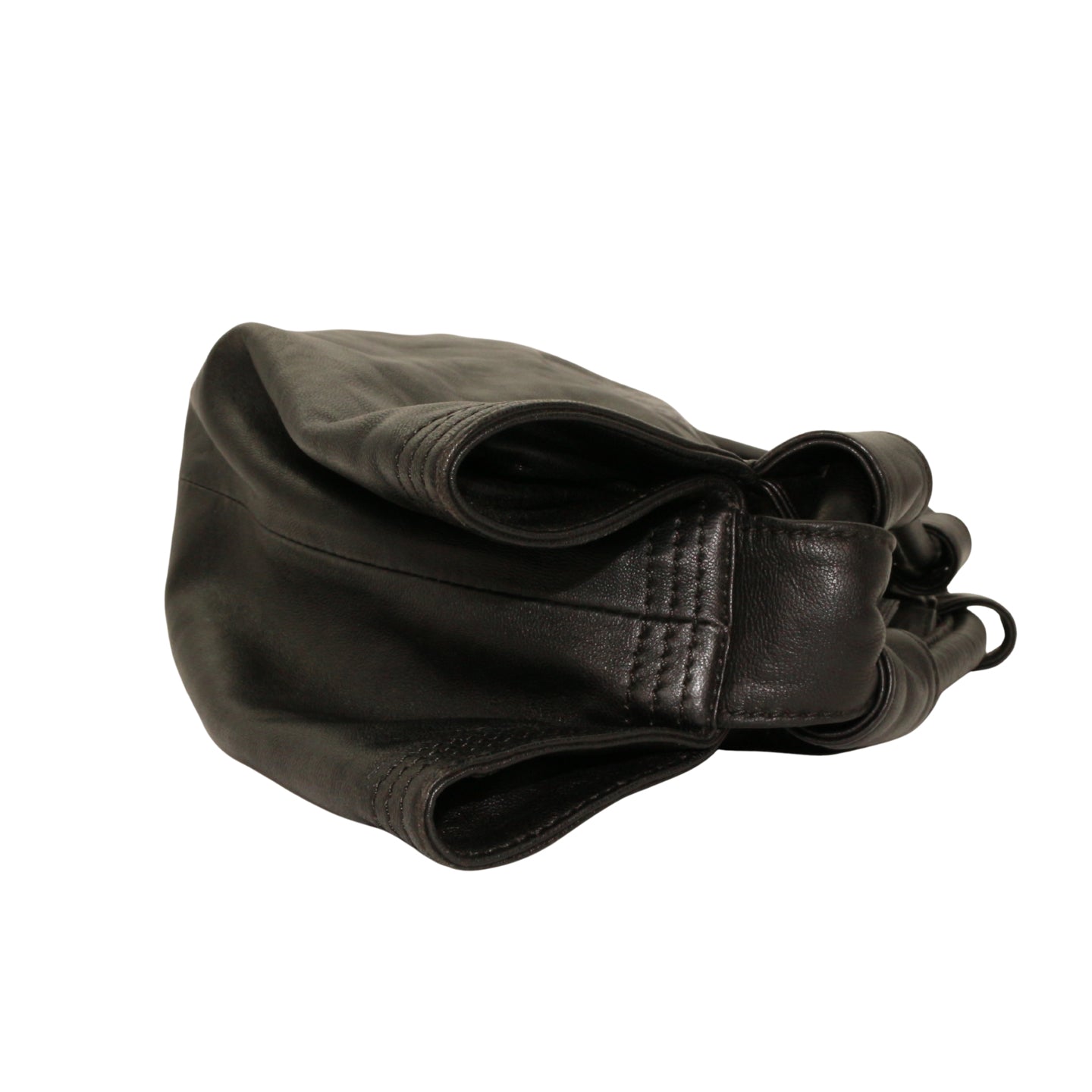 LOEWE Black Lambskin Large Handheld Dumpling Bag [Used]