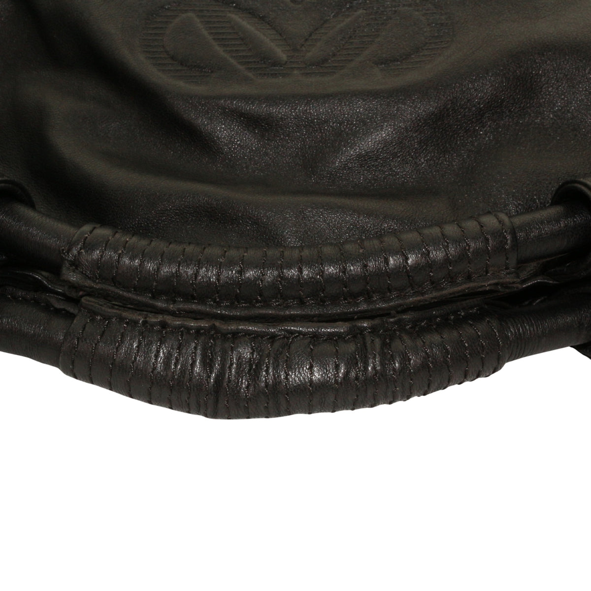 LOEWE Black Lambskin Large Handheld Dumpling Bag [Used]