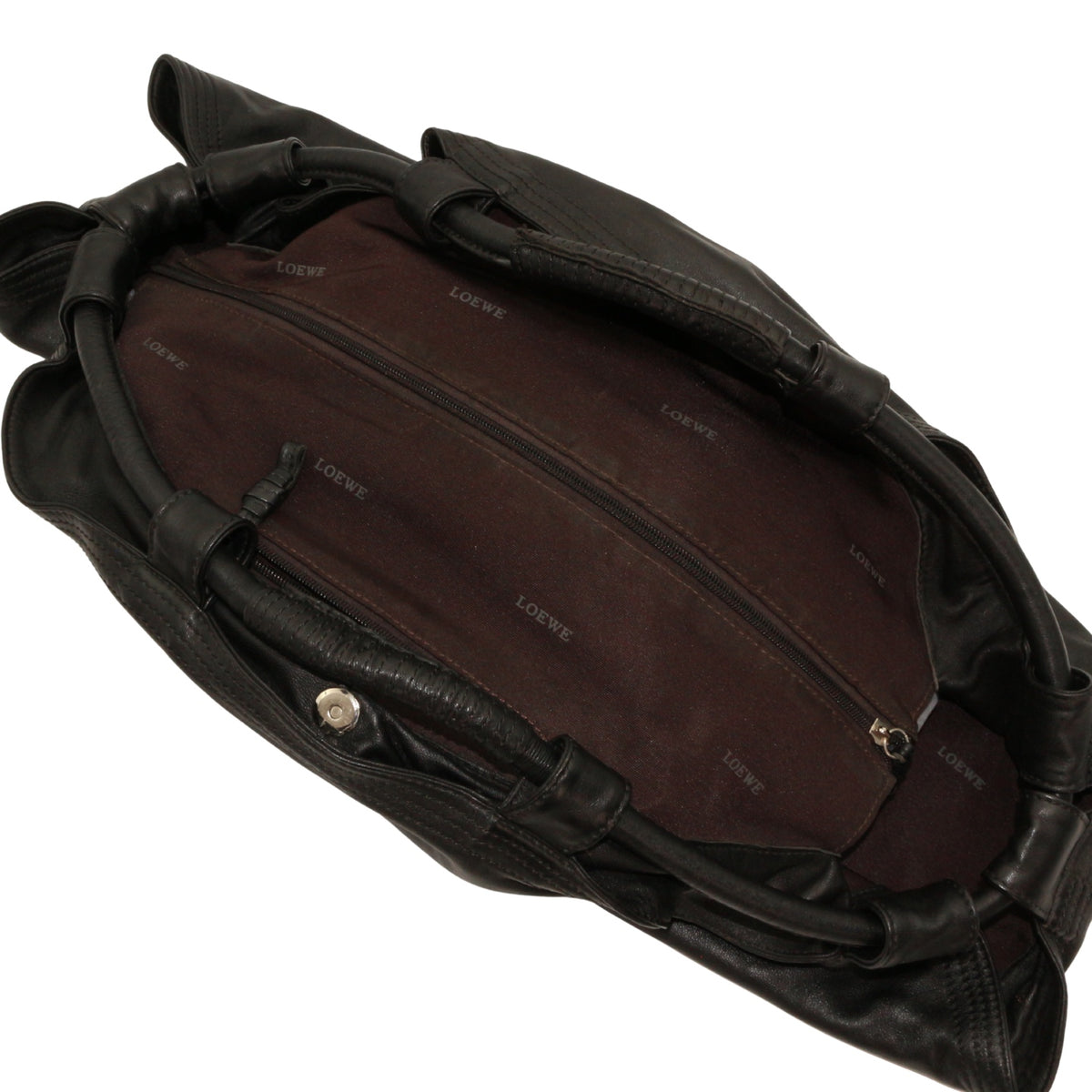 LOEWE Black Lambskin Large Handheld Dumpling Bag [Used]