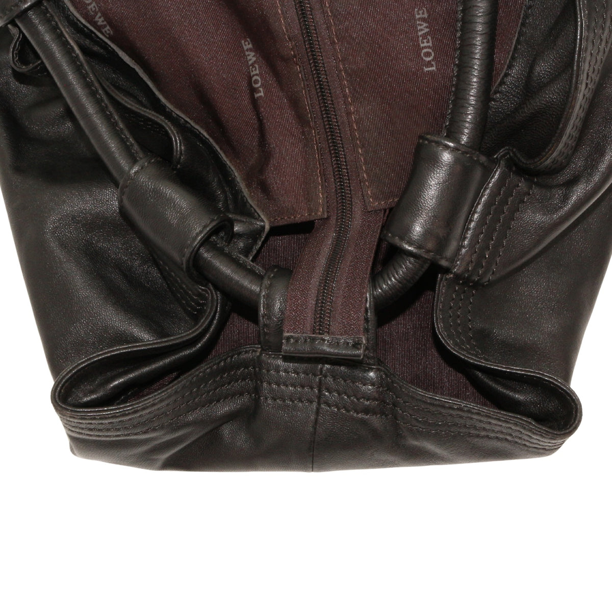 LOEWE Black Lambskin Large Handheld Dumpling Bag [Used]