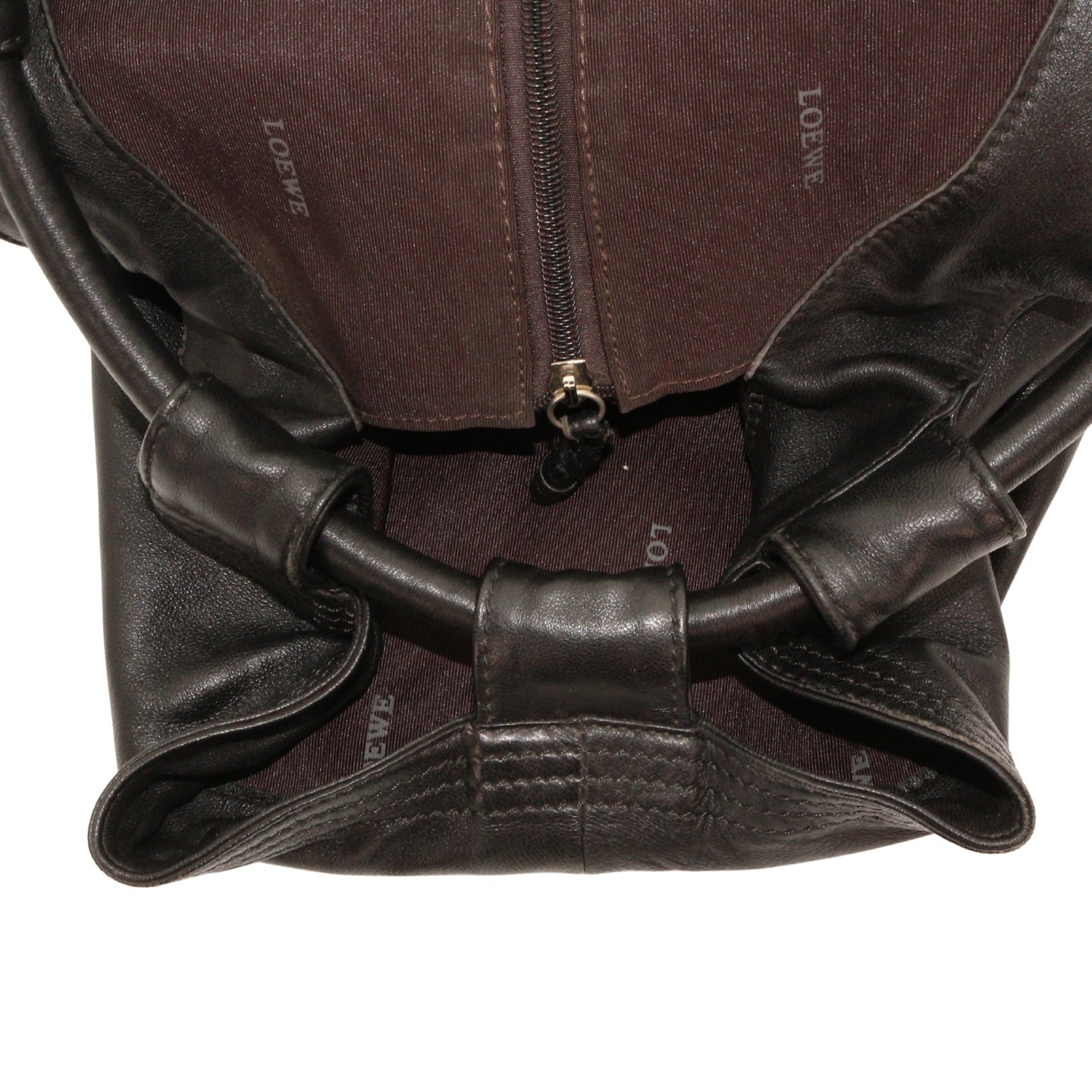 LOEWE Black Lambskin Large Handheld Dumpling Bag [Used]