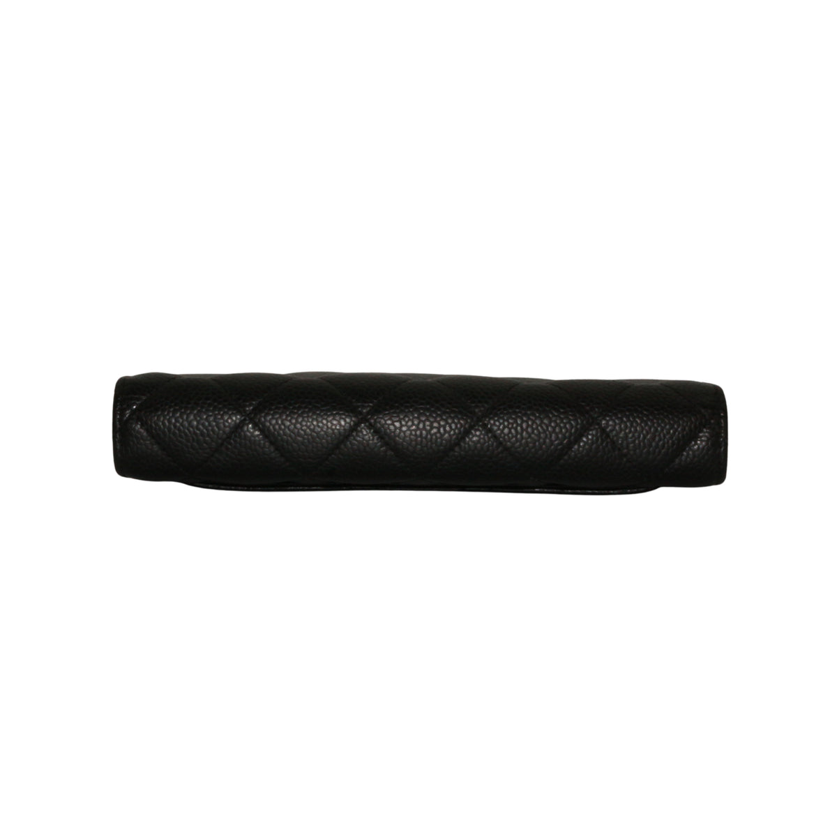 CHANEL Black Caviar Quilted Long Wallet [Used]