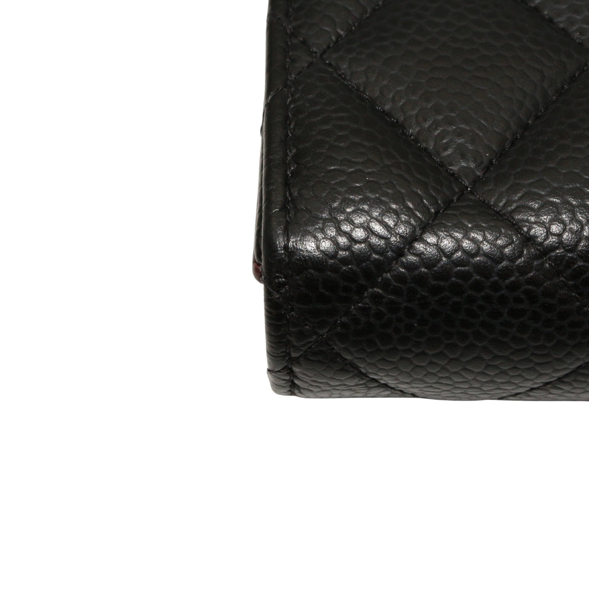 CHANEL Black Caviar Quilted Long Wallet [Used]