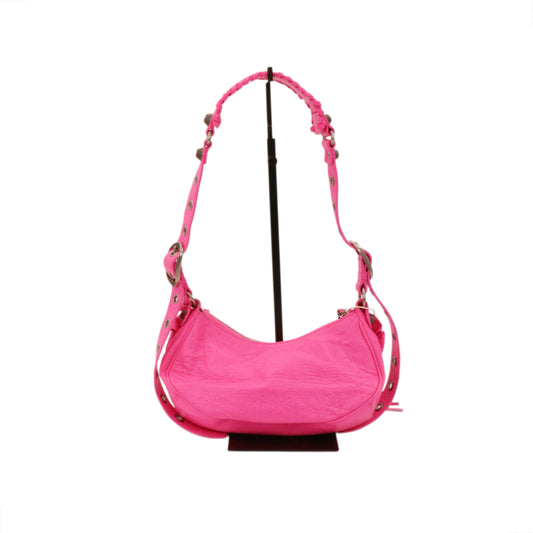 BALENCIAGA Pink Leather Valentine's Limited Edition City Shoulder Bag [Used]