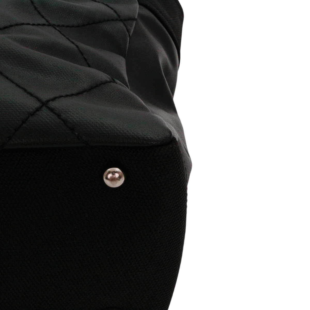 CHANEL Black Coated Canvas & Leather Small Paris Biarritz Tote [Used]