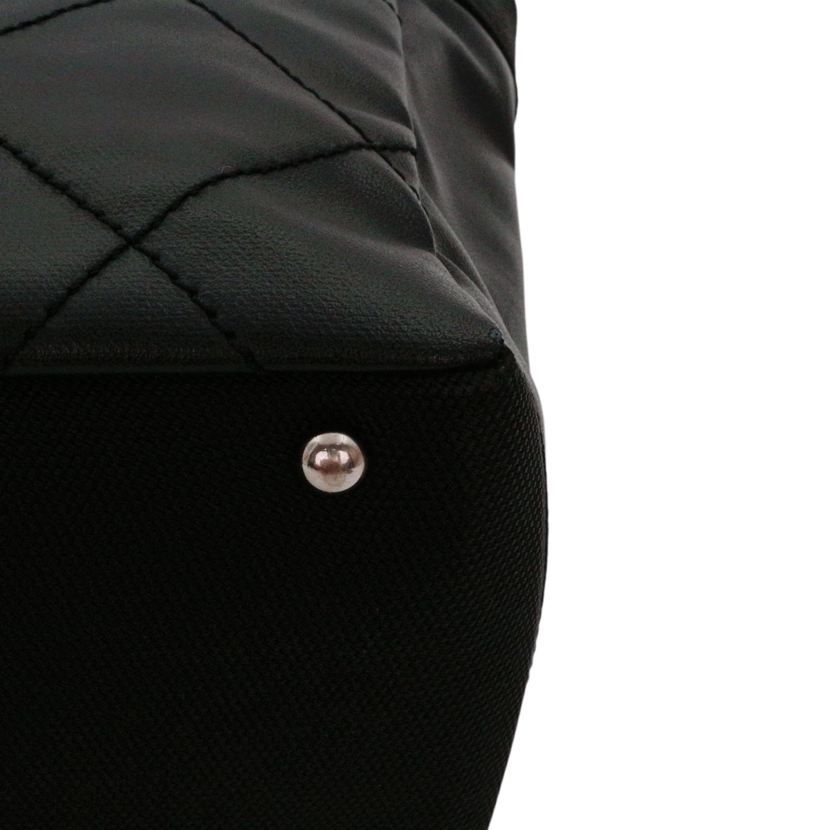 CHANEL Black Coated Canvas & Leather Small Paris Biarritz Tote [Used]