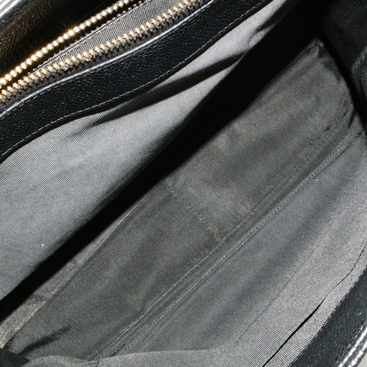 CHANEL Black Caviar Grand Shopping Tote GST [Used]