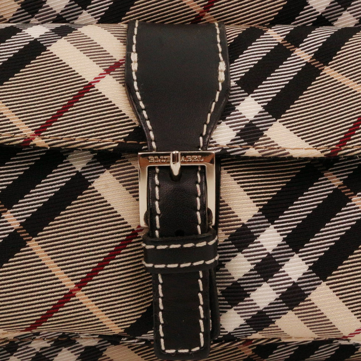 BURBERRY Haymarket Check Canvas & Leather Flap Crossbody Bag [Used]