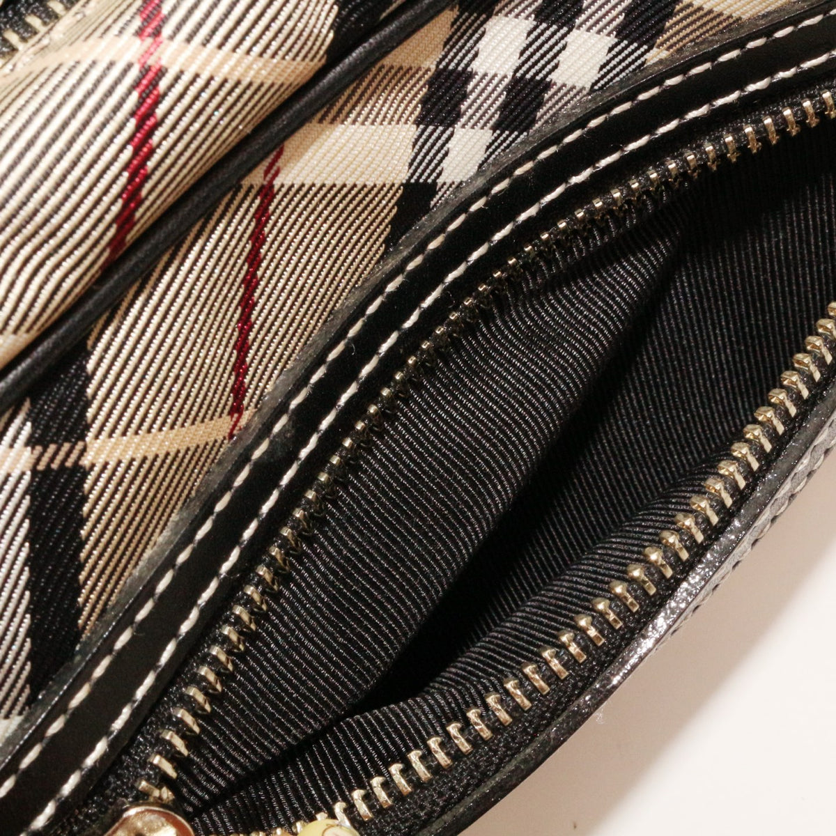 BURBERRY Haymarket Check Canvas & Leather Flap Crossbody Bag [Used]