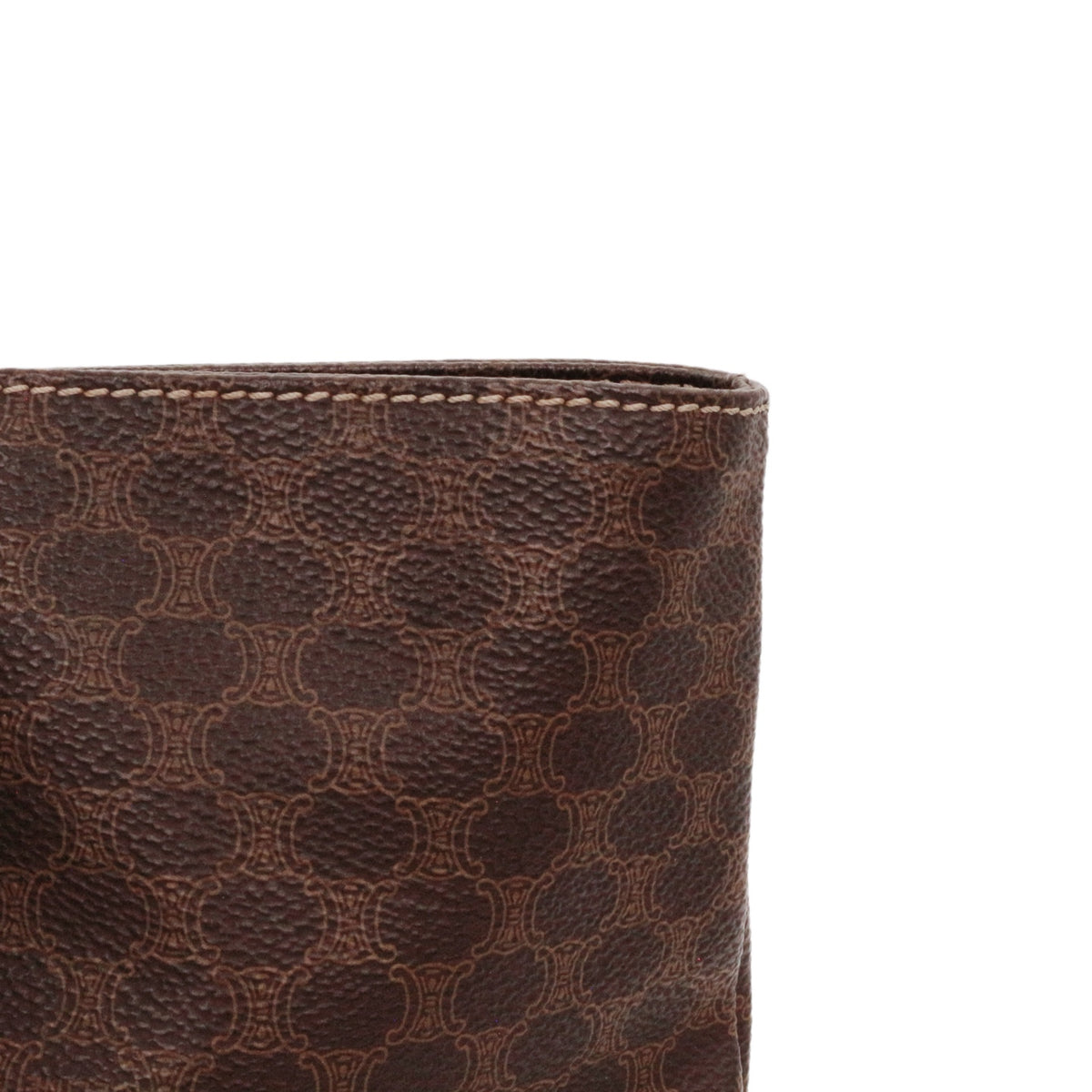 CELINE Brown Macadam Canvas Horizontal Cabas Tote Bag [Used]