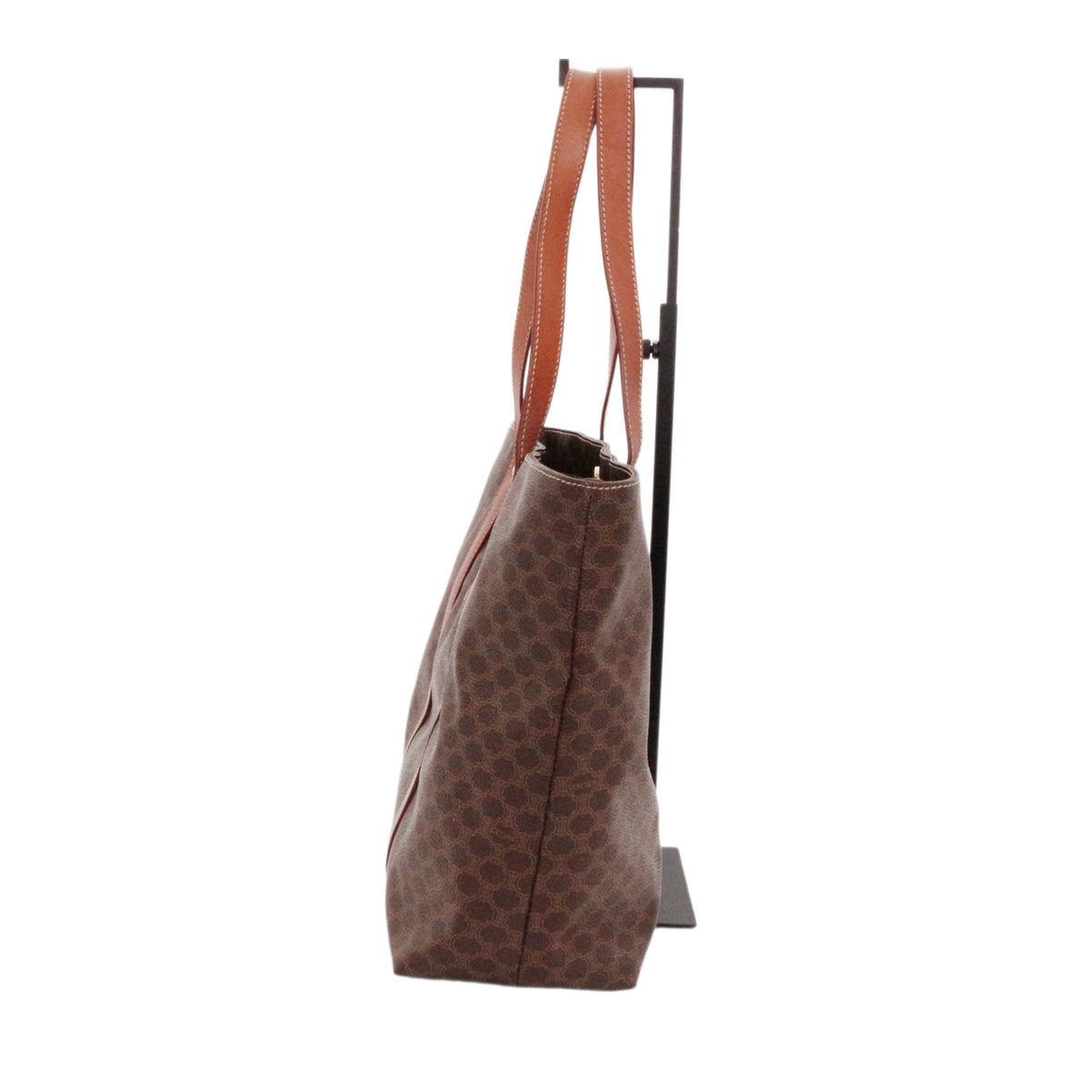 CELINE Brown Macadam Canvas Horizontal Cabas Tote Bag [Used]