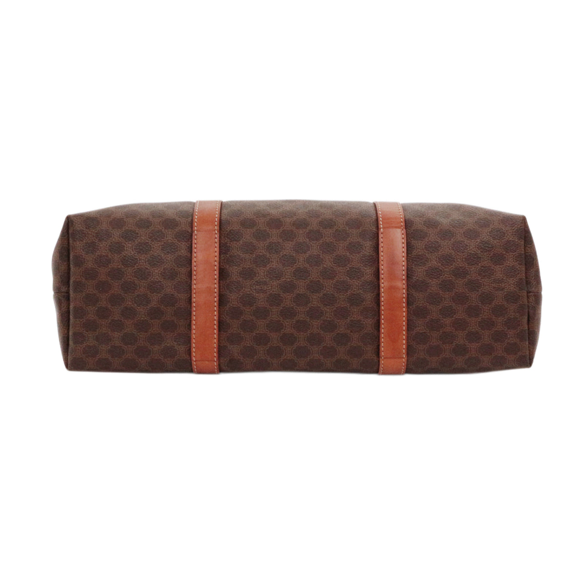 CELINE Brown Macadam Canvas Horizontal Cabas Tote Bag [Used]