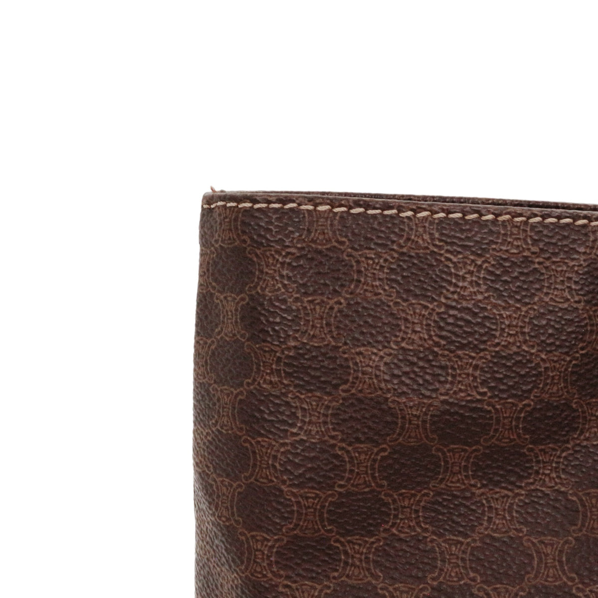 CELINE Brown Macadam Canvas Horizontal Cabas Tote Bag [Used]