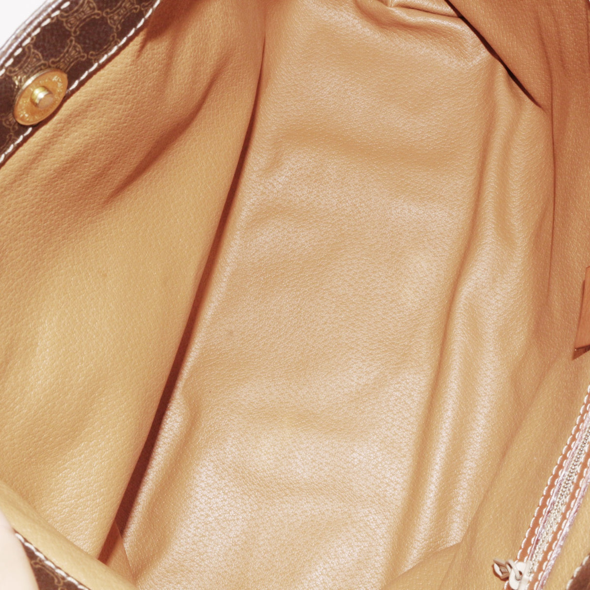CELINE Brown Macadam Canvas Horizontal Cabas Tote Bag [Used]