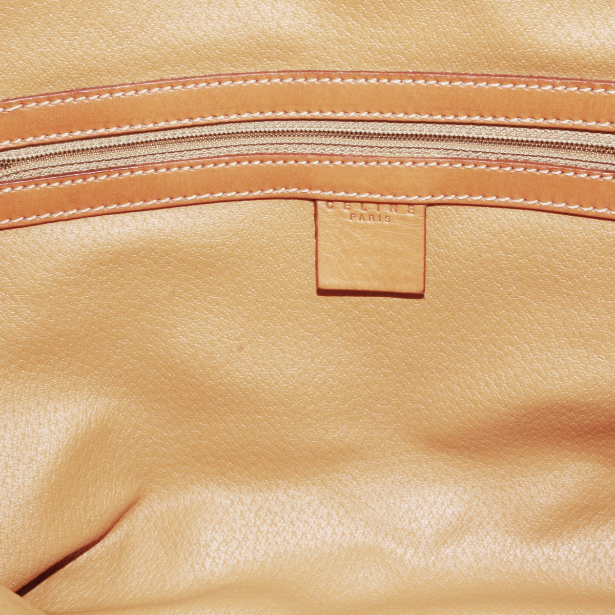 CELINE Brown Macadam Canvas Horizontal Cabas Tote Bag [Used]