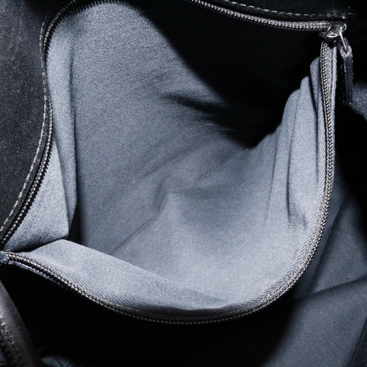 GUCCI Black & Grey GG Denim Leather Tote Bag [Used]