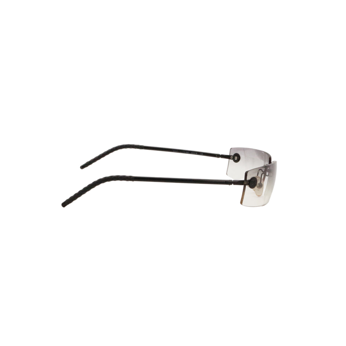 CHANEL Grey Gradient Rimless Rectangle Sunglasses [Used]