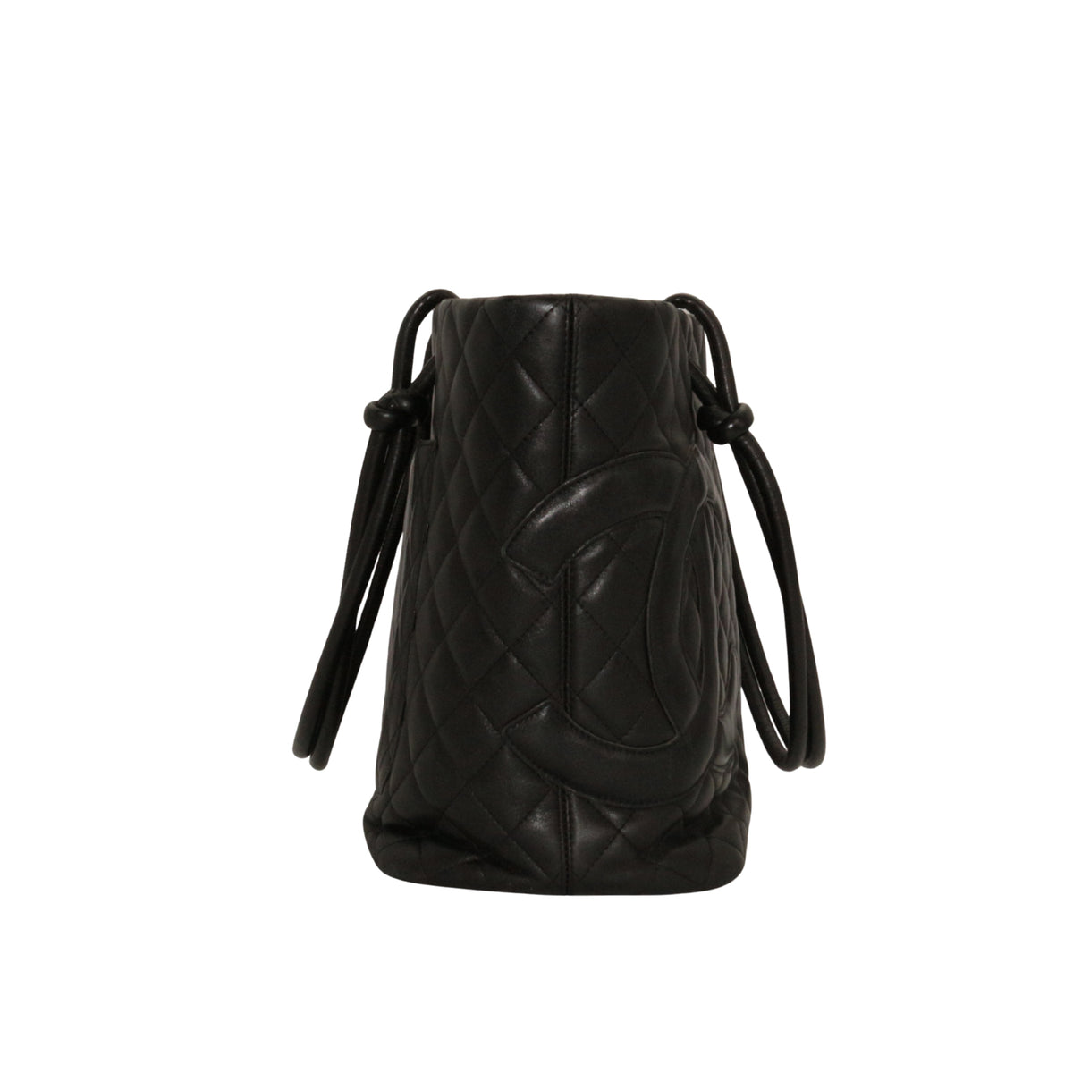CHANEL Black Quilted Calfskin Large Cambon Ligne Tote Bag [Used]