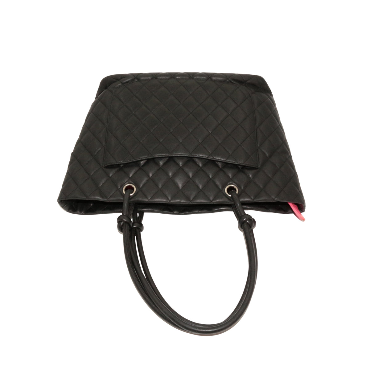 CHANEL Black Quilted Calfskin Large Cambon Ligne Tote Bag [Used]