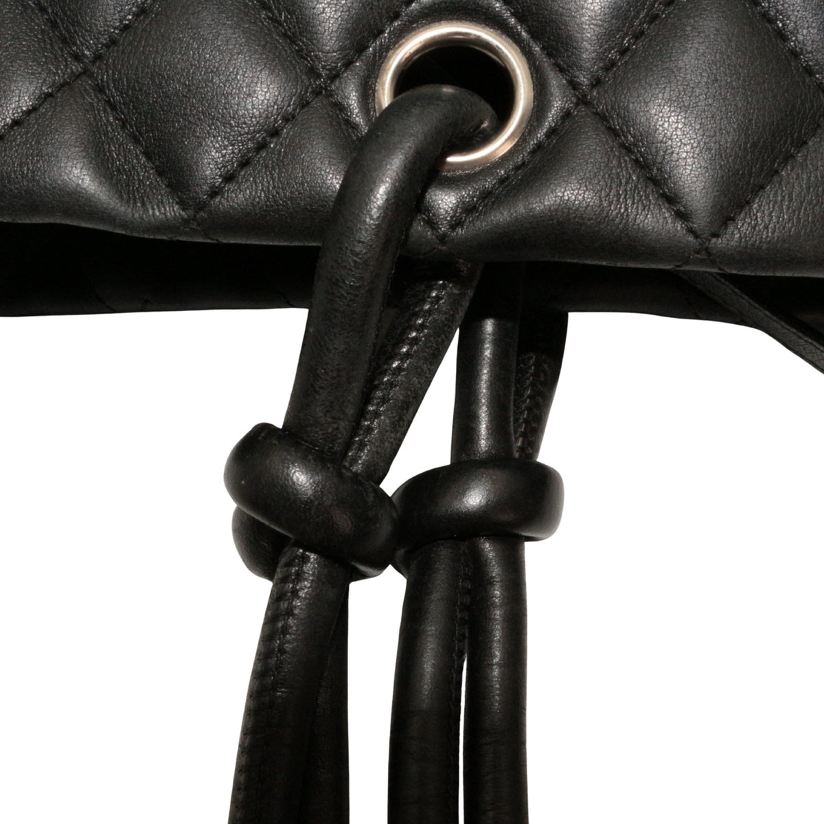 CHANEL Black Quilted Calfskin Large Cambon Ligne Tote Bag [Used]
