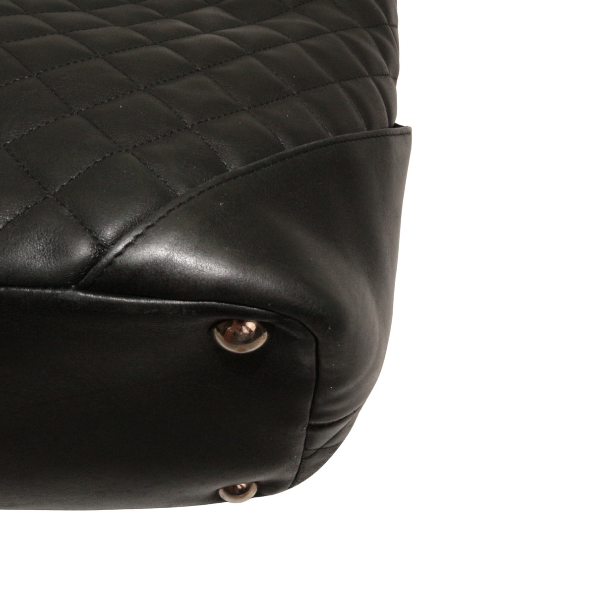 CHANEL Black Quilted Calfskin Large Cambon Ligne Tote Bag [Used]