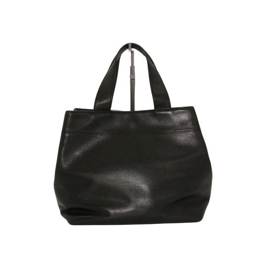 CHANEL Black Lambskin CC Turnlock Tote Bag [Used]
