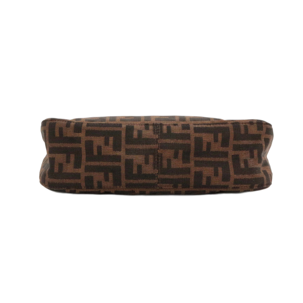 FENDI Vintage Brown Zucca Canvas FF Buckle Shoulder Bag [Used]