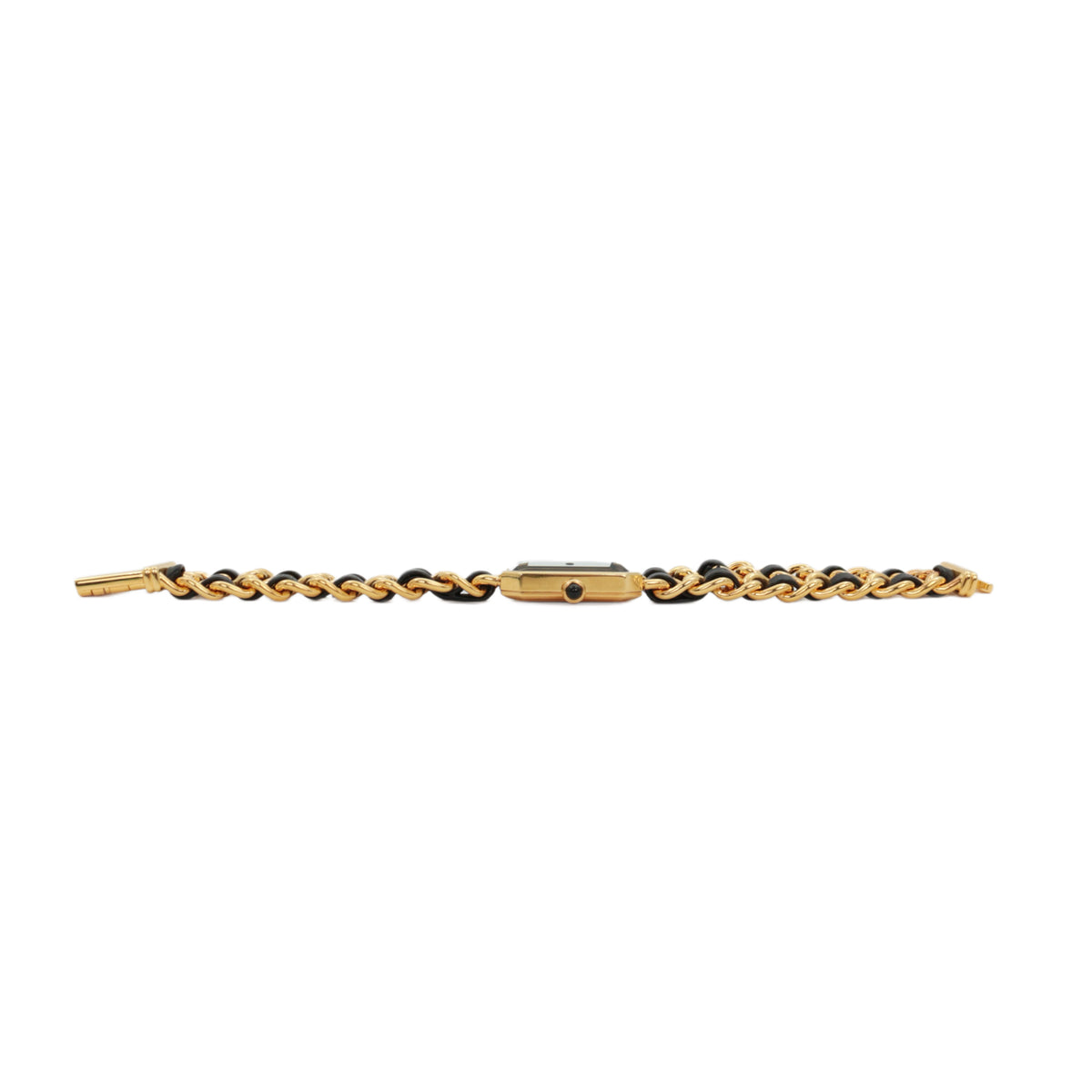 CHANEL Vintage Black & Gold Chain Leather Première Watch [Used]