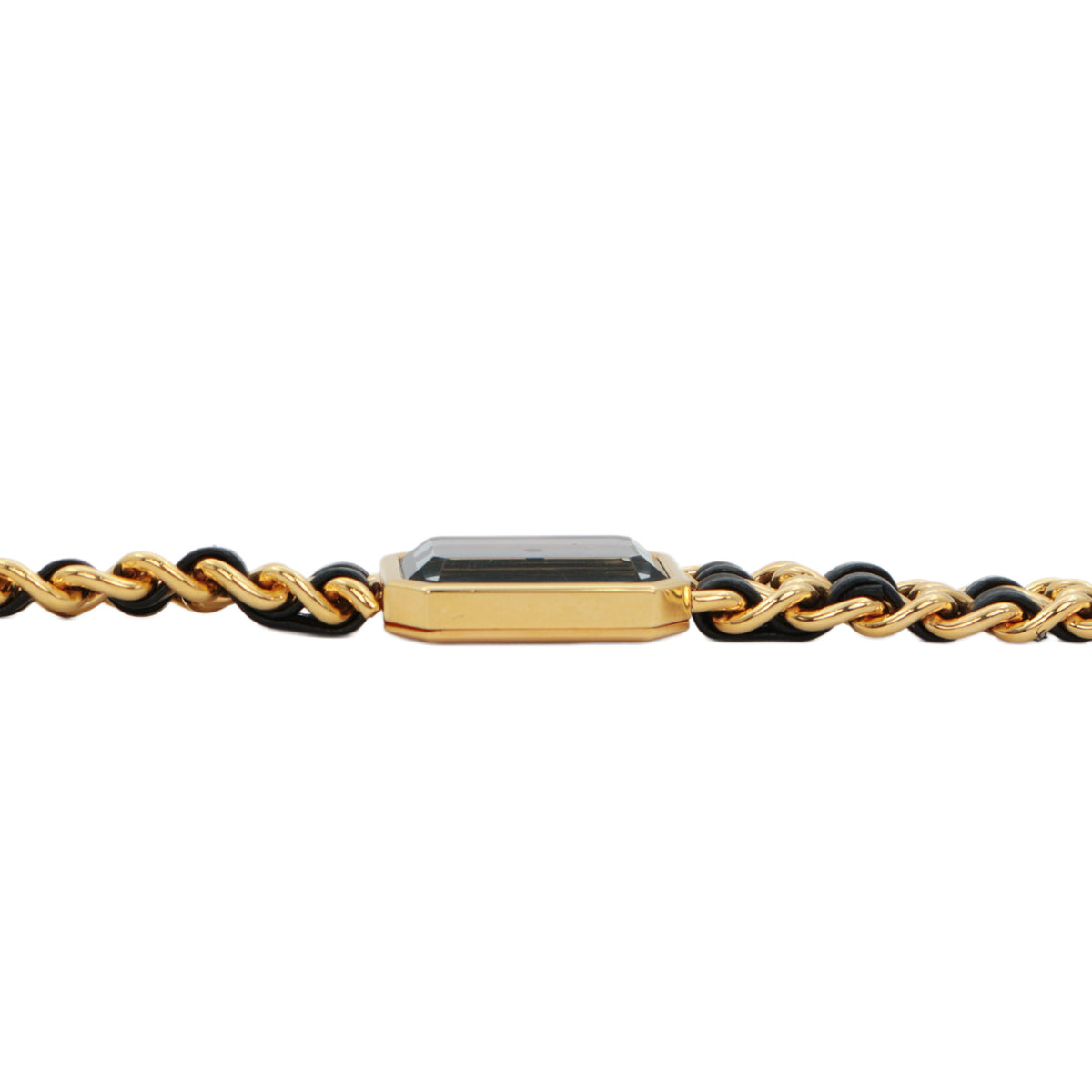 CHANEL Vintage Black & Gold Chain Leather Première Watch [Used]