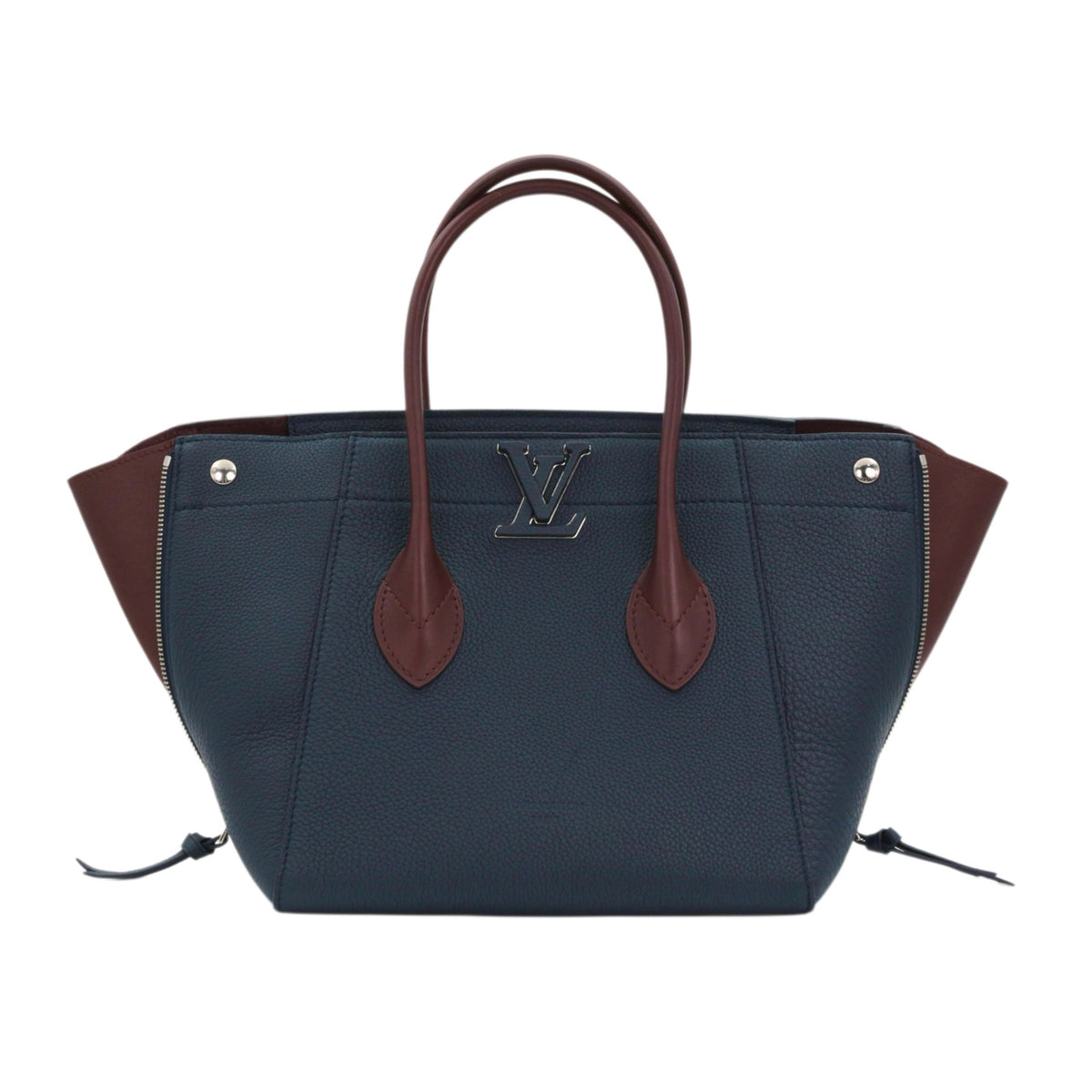 LOUIS VUITTON Navy & Bordeaux Taurillon Leather Freedom Bag M54842 [Used]