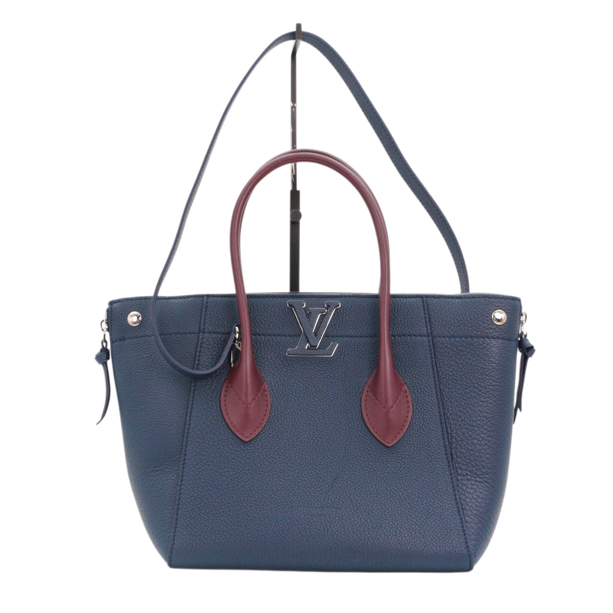 LOUIS VUITTON Navy & Bordeaux Taurillon Leather Freedom Bag M54842 [Used]