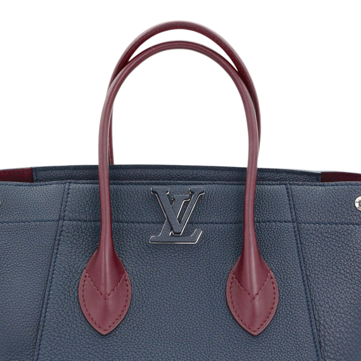 LOUIS VUITTON Navy & Bordeaux Taurillon Leather Freedom Bag M54842 [Used]