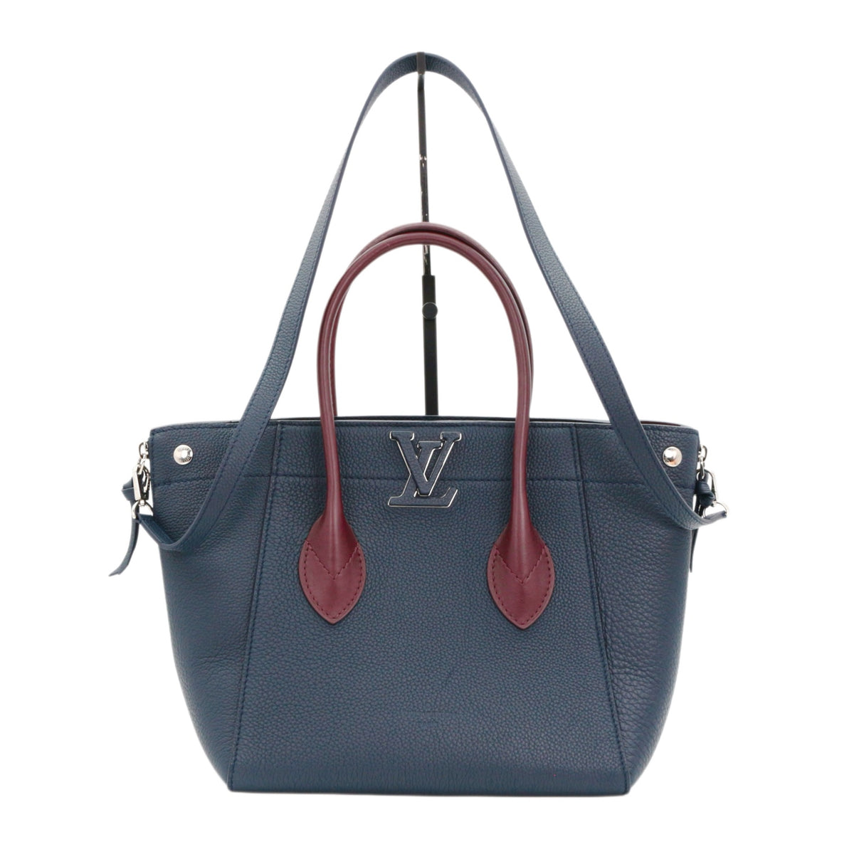 LOUIS VUITTON Navy & Bordeaux Taurillon Leather Freedom Bag M54842 [Used]