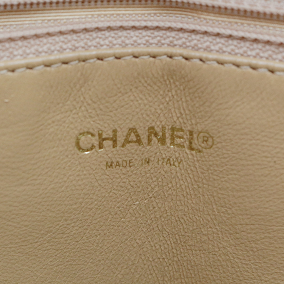 CHANEL Beige Caviar Medallion Tote Bag [Used]