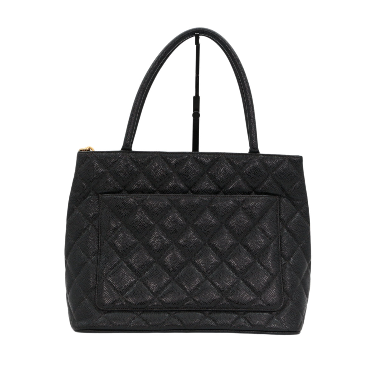CHANEL Black Caviar Medallion Tote Bag [Used]
