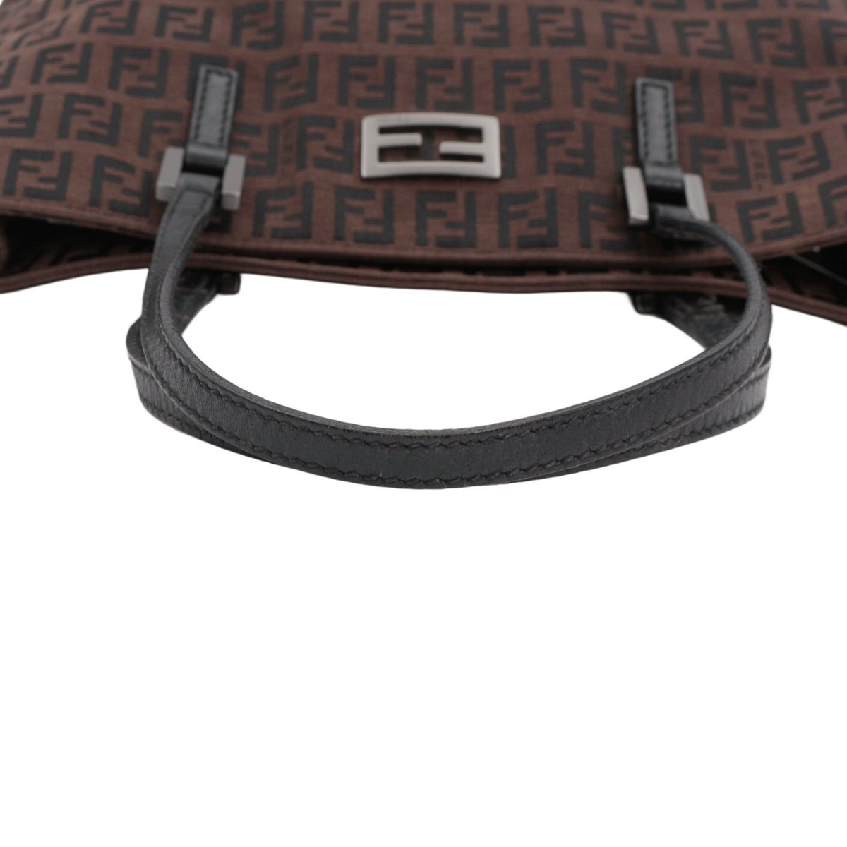 FENDI Vintage Brown & Black Zucca FF Canvas Tote Bag [Used]