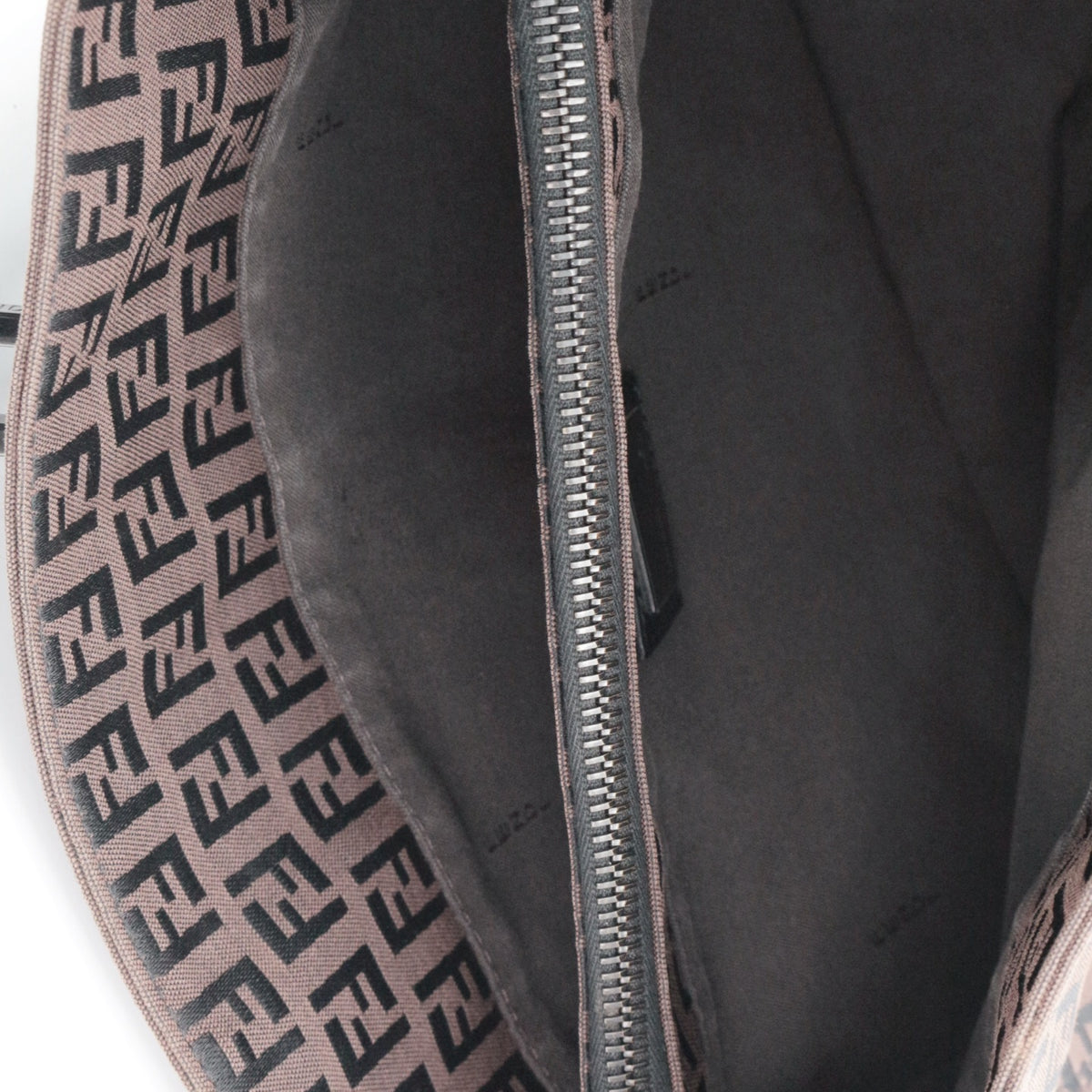 FENDI Vintage Brown & Black Zucca FF Canvas Tote Bag [Used]
