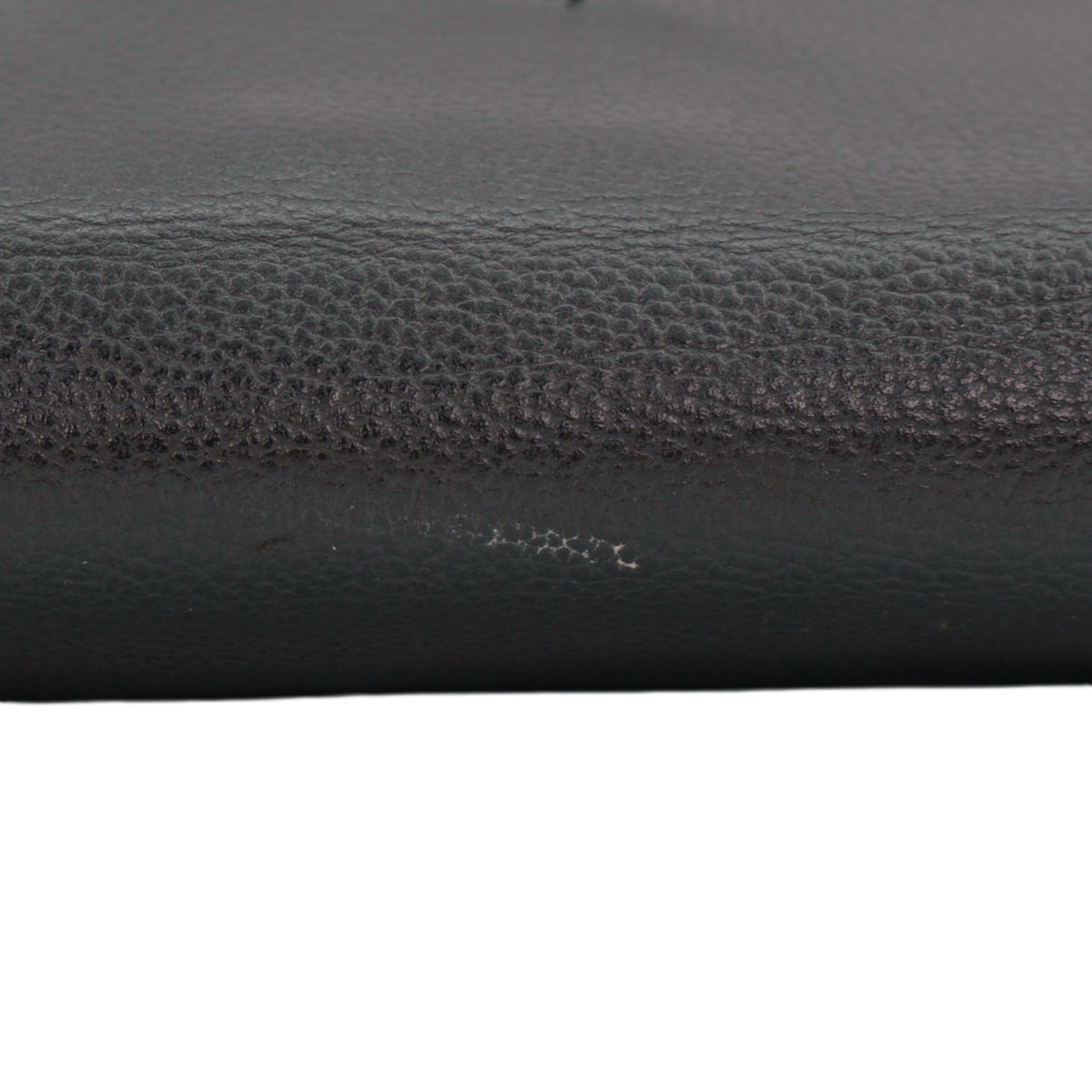 YVES SAINT LAURENT Vintage Black Leather YSL Logo Flap Shoulder Bag [Used]