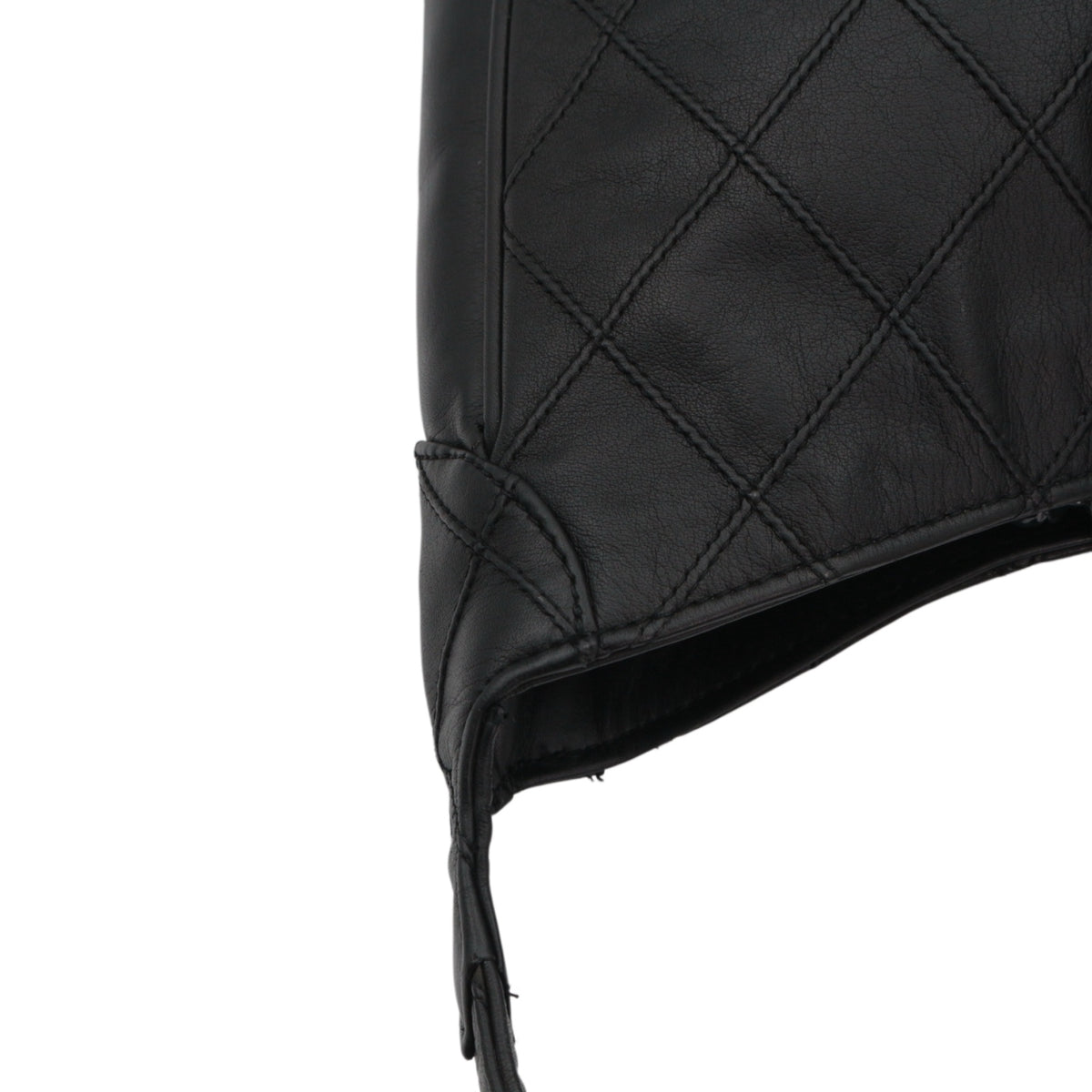 CHANEL Vintage Black Quilted Leather CC Turnlock Shoulder Bag [Used]