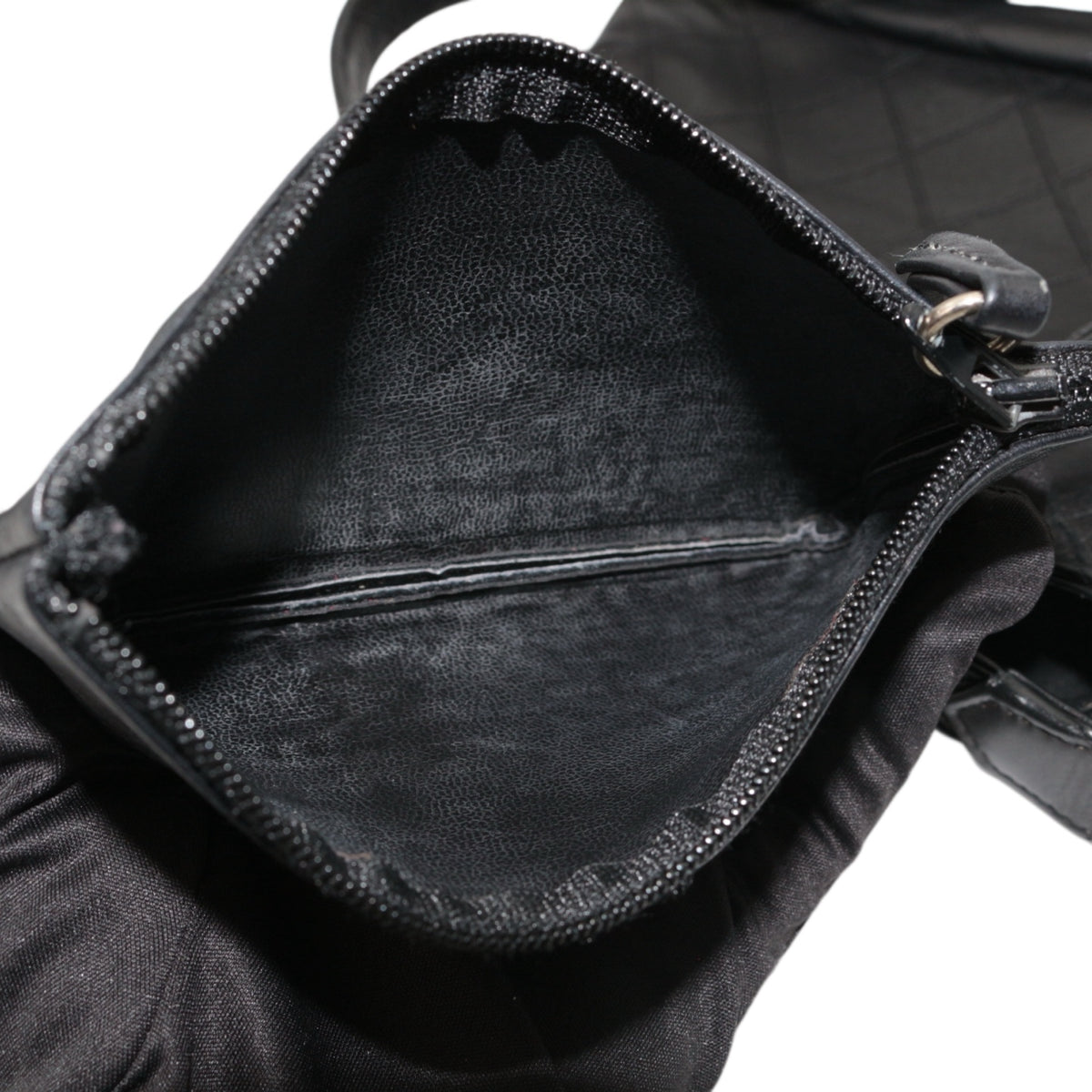 CHANEL Vintage Black Quilted Leather CC Turnlock Shoulder Bag [Used]