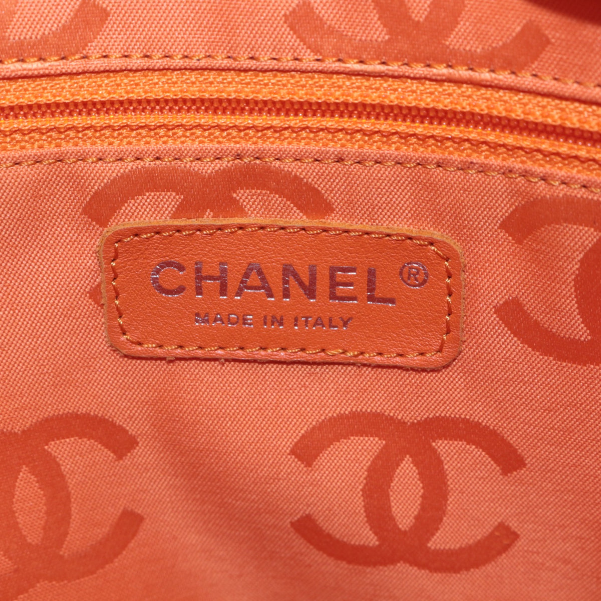 CHANEL Beige Quilted Calfskin & Patent Leather Large Cambon Ligne Tote Bag [Used]