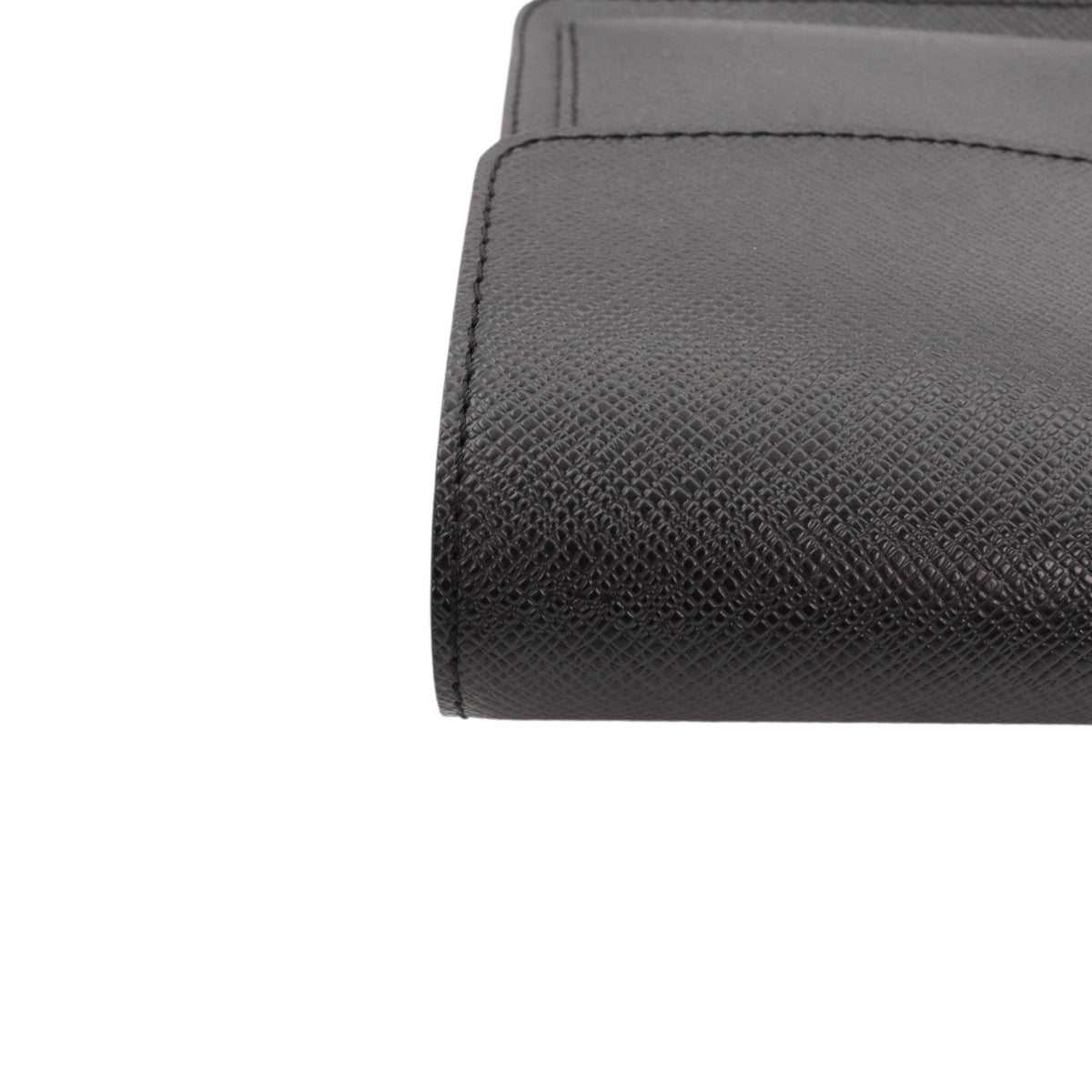 LOUIS VUITTON Black Taiga Leather S-Lock Clutch Bag M32592 [Used]