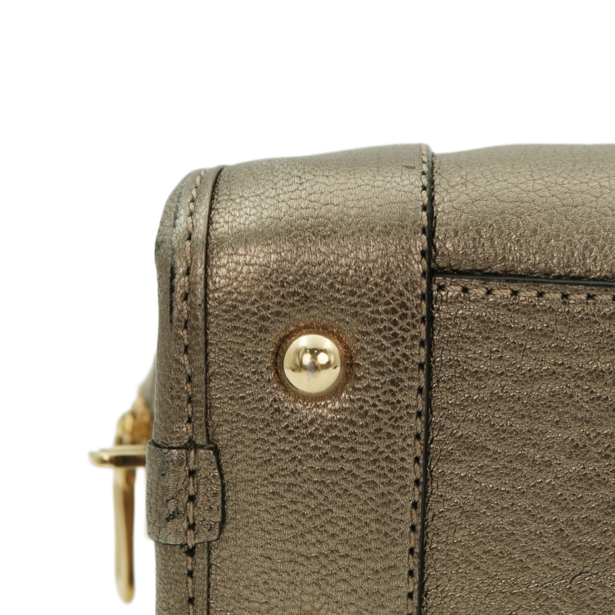 LOEWE Metallic Bronze Leather Amazona 22 Bag [Used]