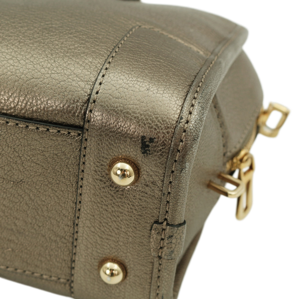 LOEWE Metallic Bronze Leather Amazona 22 Bag [Used]
